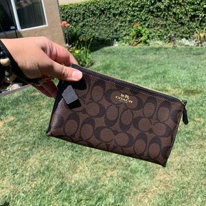 Brand New - Double Zip Coach Wallet Wristlet